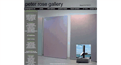 Desktop Screenshot of peterrosegallery.com