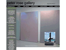 Tablet Screenshot of peterrosegallery.com